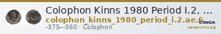 Colophon Kinns 1980 Period I.2, AE 6 — CANOA