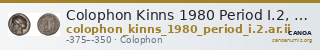 Colophon Kinns 1980 Period I.2, AR II — CANOA