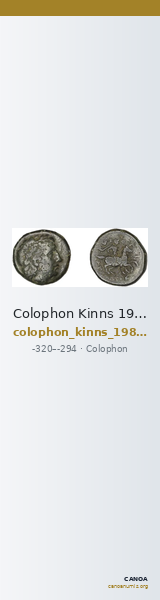 Colophon Kinns 1980 Period II, AE 14 — CANOA