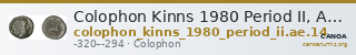 Colophon Kinns 1980 Period II, AE 14 — CANOA