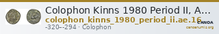 Colophon Kinns 1980 Period II, AE 16 — CANOA