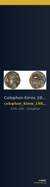 Colophon Kinns 1980 Period II, AR III — CANOA