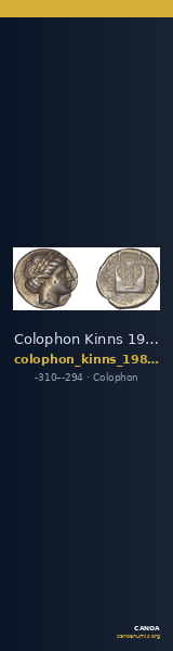 Colophon Kinns 1980 Period II, AR IV — CANOA