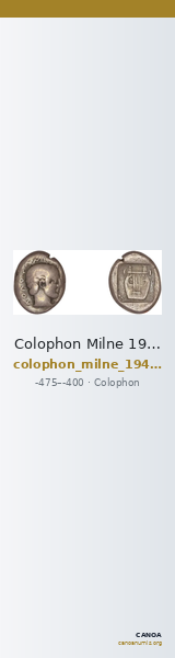 Colophon Milne 1941 Period II, drachms and obols — CANOA