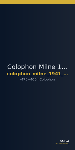 Colophon Milne 1941 Period II, drachms, quarter drachms, half-obols — CANOA