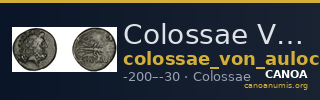 Colossae Von Aulock 1987 443-6 — CANOA
