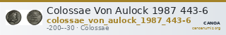 Colossae Von Aulock 1987 443-6 — CANOA
