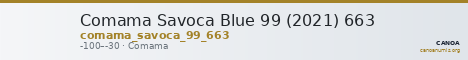 Comama Savoca Blue 99 (2021) 663 — CANOA