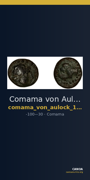 Comama von Aulock 1970 2-3 — CANOA