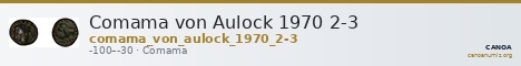Comama von Aulock 1970 2-3 — CANOA