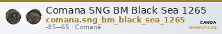 Comana SNG BM Black Sea 1265 — CANOA