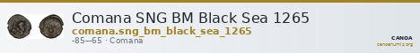 Comana SNG BM Black Sea 1265 — CANOA