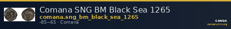 Comana SNG BM Black Sea 1265 — CANOA