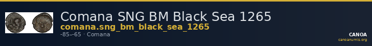 Comana SNG BM Black Sea 1265 — CANOA