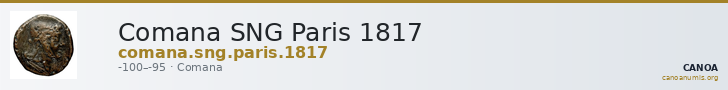 Comana SNG Paris 1817 — CANOA