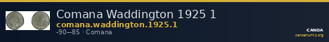 Comana Waddington 1925 1 — CANOA