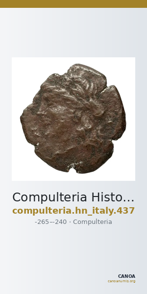 Compulteria Historia Numorum Italy 437 — CANOA