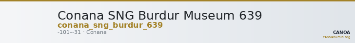 Conana SNG Burdur Museum 639 — CANOA