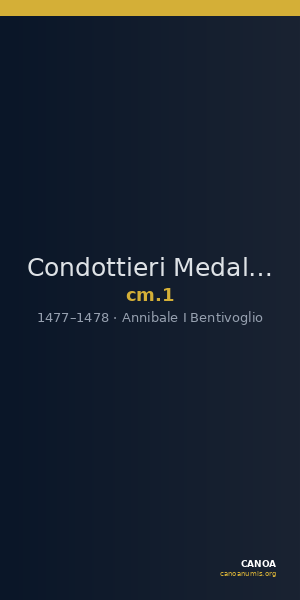 Condottieri Medals 1 — CANOA