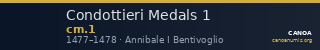 Condottieri Medals 1 — CANOA