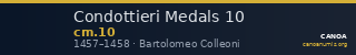 Condottieri Medals 10 — CANOA