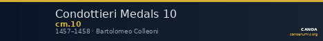 Condottieri Medals 10 — CANOA