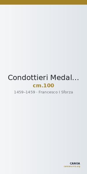 Condottieri Medals 100 — CANOA