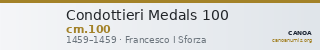 Condottieri Medals 100 — CANOA