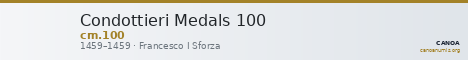 Condottieri Medals 100 — CANOA