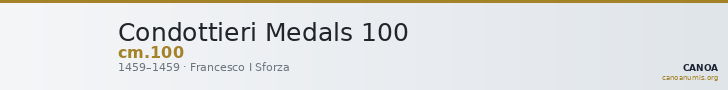 Condottieri Medals 100 — CANOA