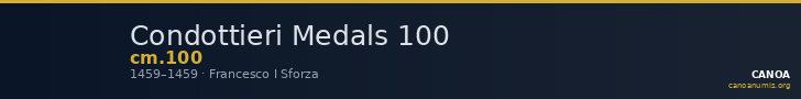 Condottieri Medals 100 — CANOA