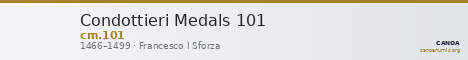 Condottieri Medals 101 — CANOA