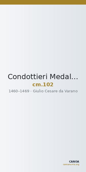 Condottieri Medals 102 — CANOA