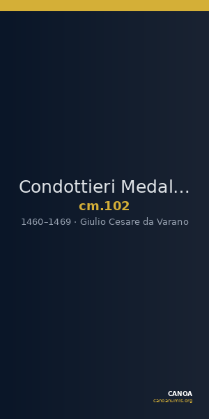 Condottieri Medals 102 — CANOA