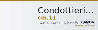 Condottieri Medals 11 — CANOA