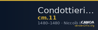 Condottieri Medals 11 — CANOA