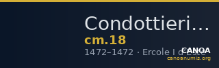 Condottieri Medals 18 — CANOA
