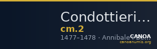 Condottieri Medals 2 — CANOA