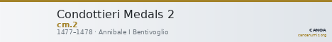 Condottieri Medals 2 — CANOA