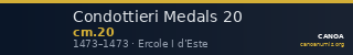 Condottieri Medals 20 — CANOA