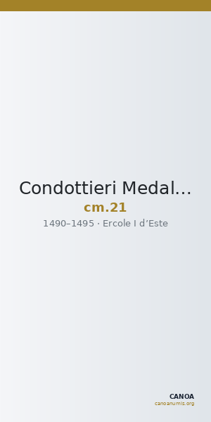 Condottieri Medals 21 — CANOA