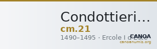 Condottieri Medals 21 — CANOA