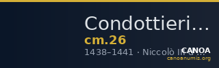 Condottieri Medals 26 — CANOA