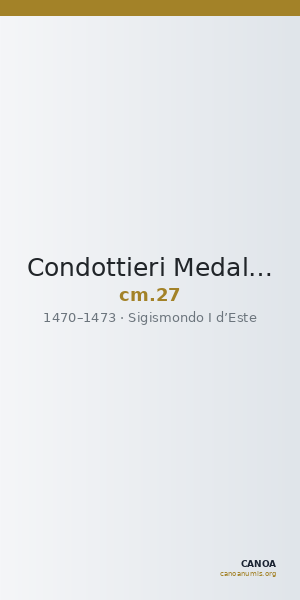 Condottieri Medals 27 — CANOA