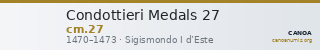Condottieri Medals 27 — CANOA