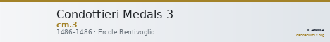 Condottieri Medals 3 — CANOA