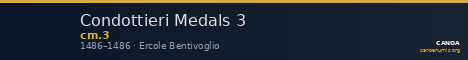 Condottieri Medals 3 — CANOA