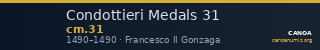 Condottieri Medals 31 — CANOA