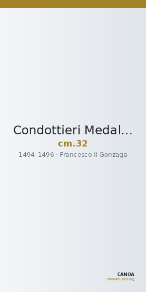 Condottieri Medals 32 — CANOA