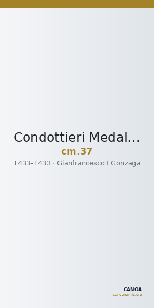 Condottieri Medals 37 — CANOA